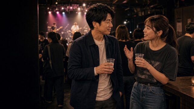 【ライブハウスの出会い】対バンで会った24歳と音楽の趣味で意気投合→お持ち帰りのアイキャッチ画像