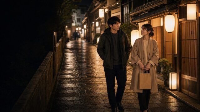 【神楽坂ストナン】石畳の路地で28歳・着物の似合うカオリと和の夜→お持ち帰りのアイキャッチ画像