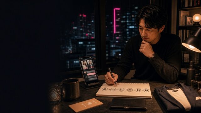 【保存版】マッチングアプリ攻略ロードマップ｜プロフ作成から2回目デートまで全手順のアイキャッチ画像