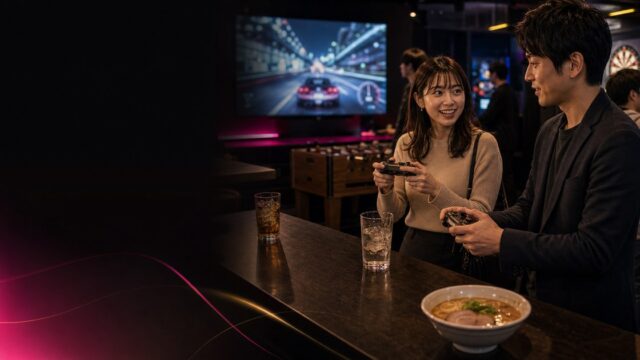 【アソビバー体験談】ゲームで遊べるバーで25歳と対戦→負けた方が奢りの夜のアイキャッチ画像