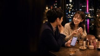 【タップル体験談】美容部員の24歳とコスメの話だけで2軒目まで行けた夜のアイキャッチ画像