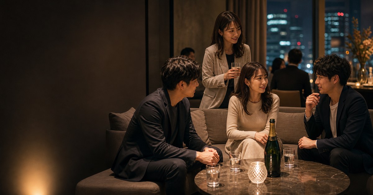 料金システム解説＆2人組をシャンパンで連れ出した夜