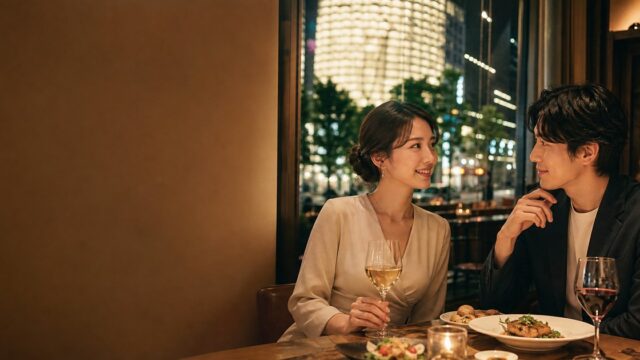 【Dine体験談】メッセ不要のデート確約アプリで28歳CAと初回からディナー→お持ち帰りのアイキャッチ画像