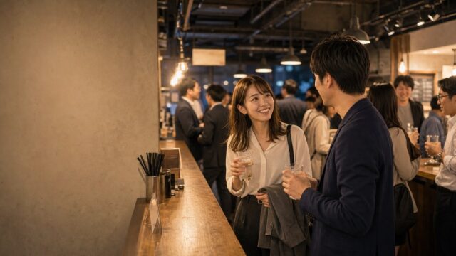 【相席バー体験談】立ち飲み相席バーで隣の26歳OLと意気投合→お持ち帰りのアイキャッチ画像