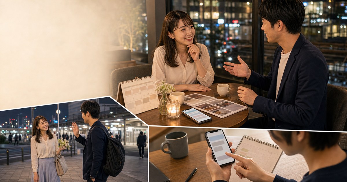 【保存版】初回デートから2回目に自然につなげる誘い方｜"また会いたい"を約束に変えるのアイキャッチ画像