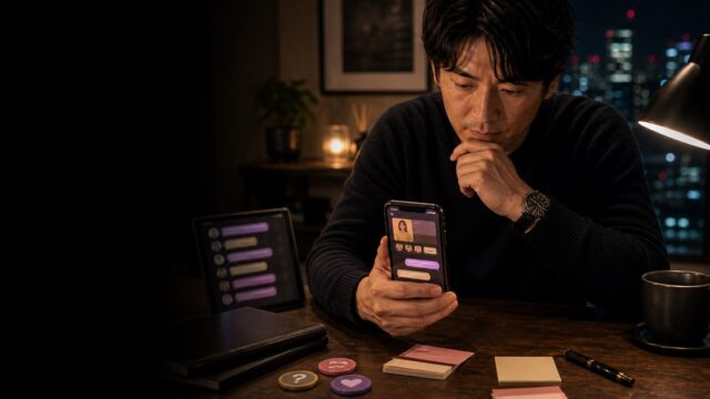 【保存版】マッチングアプリの刺さる一通目｜返信が来る例文と作り方のアイキャッチ画像