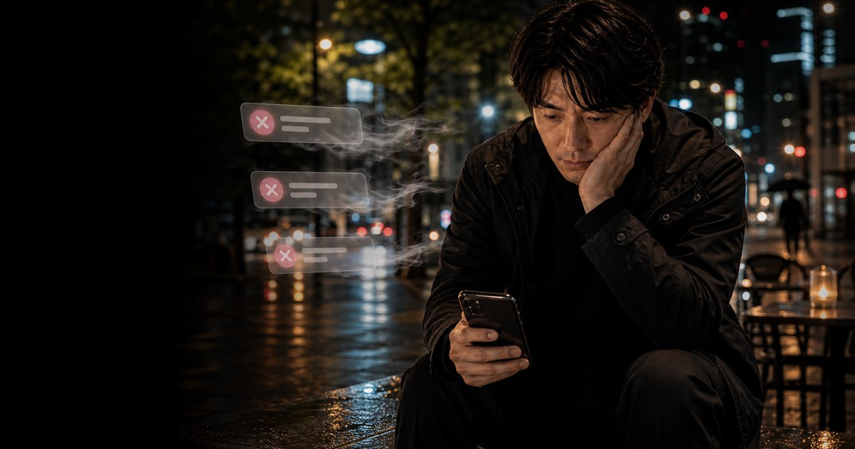 アポ当日にばっくれ3連発くらった夜の供養