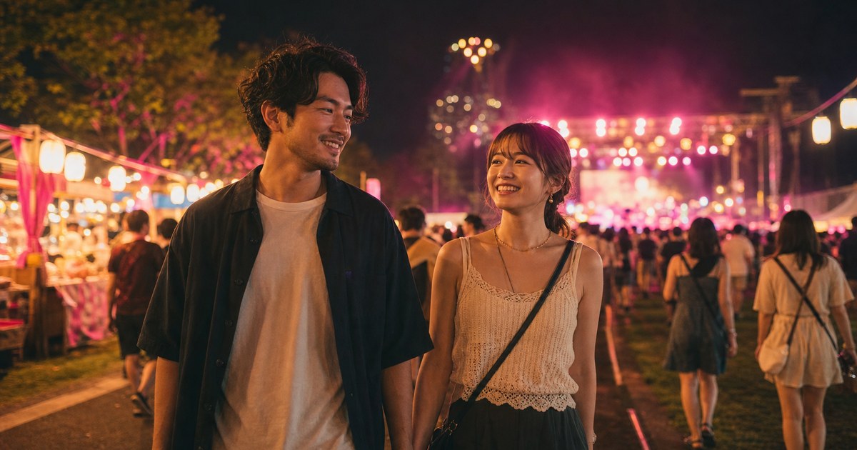 夏フェスで24歳と意気投合→終演後にいい雰囲気→お持ち帰り
