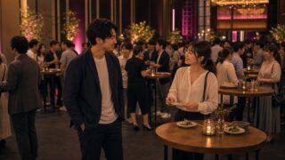 【立食パーティー体験談】大人数の中で28歳広告代理店女子→アフターでいい雰囲気のアイキャッチ画像