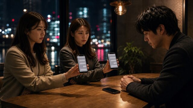 【二股バレ】LINE誤爆で二人に同時に詰められ、両方失った自業自得の夜のアイキャッチ画像
