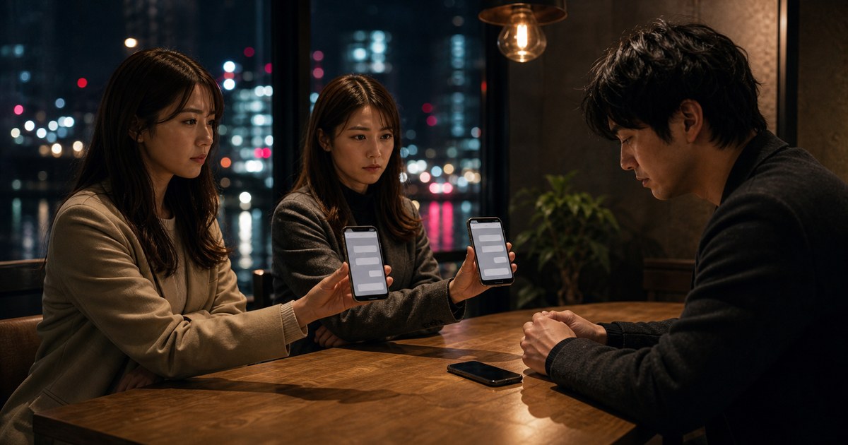 LINE誤爆で二人に同時に詰められ、両方失った自業自得の夜
