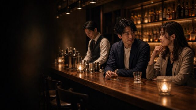【バーでの出会い】静かなオーセンティックバーで一人飲みの30歳と、大人の会話で詰めた話のアイキャッチ画像