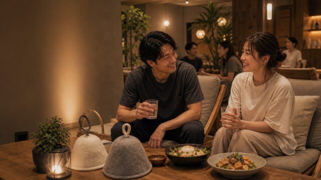 【サウナで出会い】ととのい仲間の27歳サウナ女子と外気外で意気投合→お持ち帰りのアイキャッチ画像