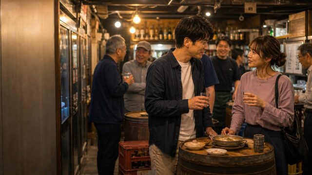 【立ち飲み屋の出会い】角打ちで相席になった気っ風いい28歳美容師をお持ち帰りした話のアイキャッチ画像