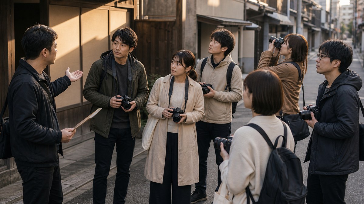 フォトウォークって、撮影会とも合コンとも違うやつの要点を表す画像