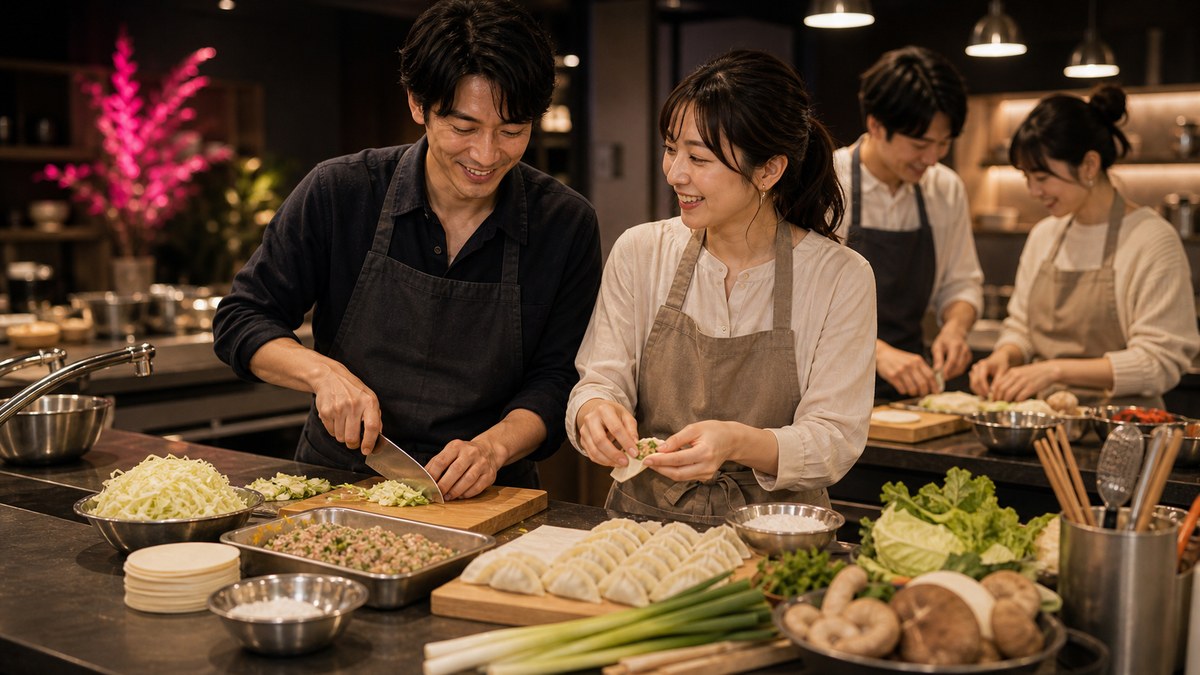 料理コンって、座って喋る合コンと何が違うのかの要点を表す画像