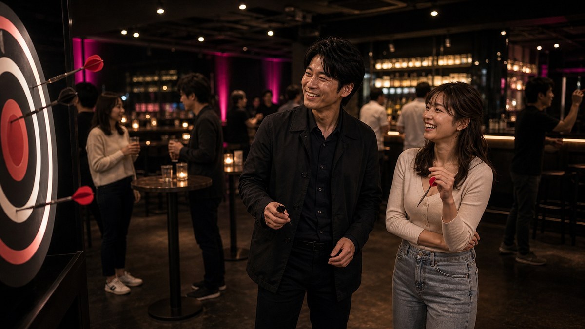 ダーツバーが出会いに向いてる理由は「一緒に遊べる」ことの要点を表す画像