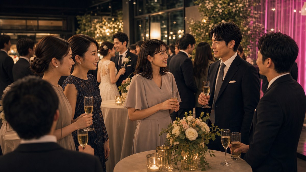 結婚式の二次会が、地味に"いちばん自然な出会いの場"な理由の要点を表す画像