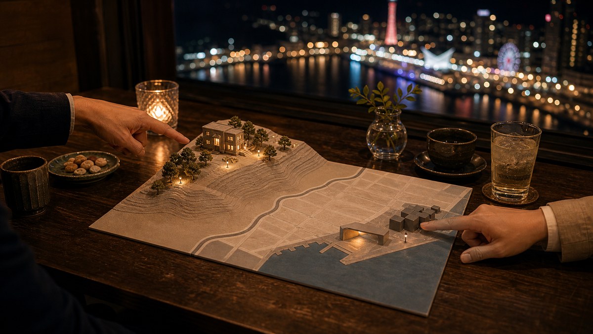 山側か海側か|標高で変わる二つの神戸を対比で見るの要点を表す画像