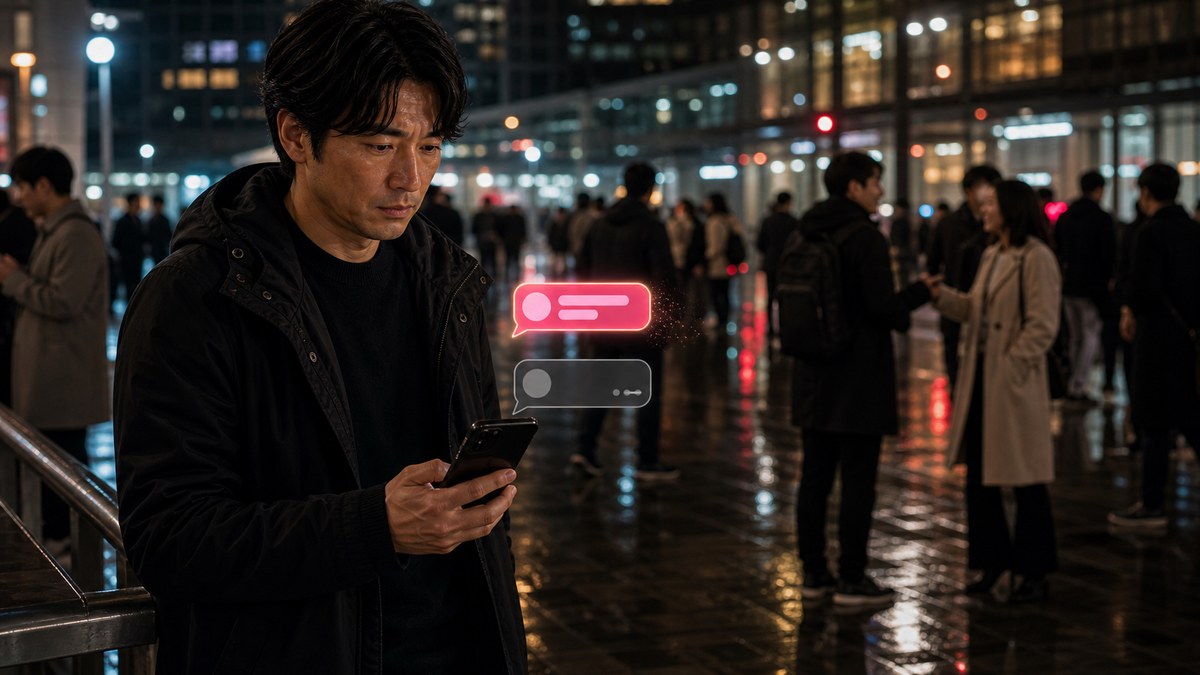 1人目。「今向かってます」のまま、地球から消えたの要点を表す画像