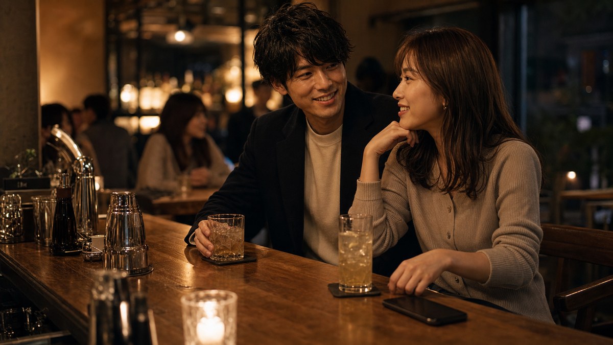 1杯だけのはずが、いい雰囲気でそのままの要点を表す画像