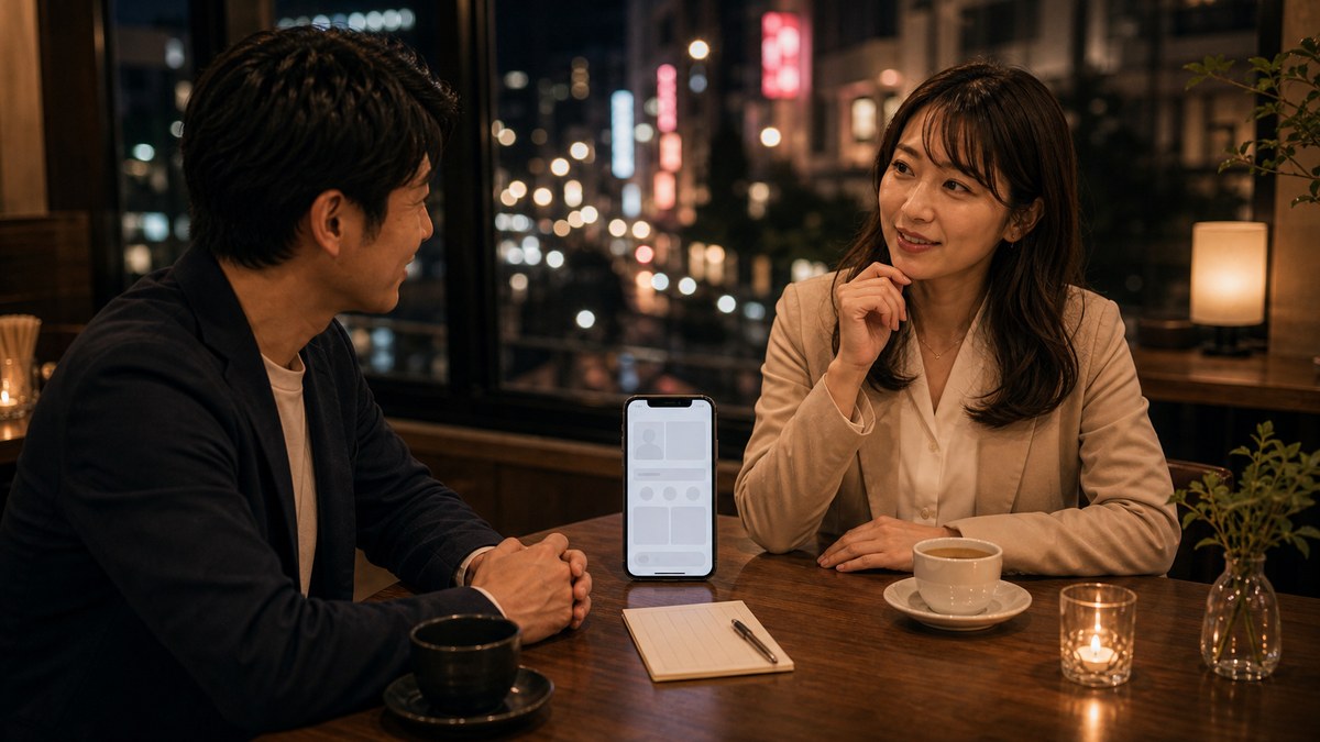 Omiaiは"審査されてる感"がある。銀行員の子には逆にそれが効くの要点を表す画像