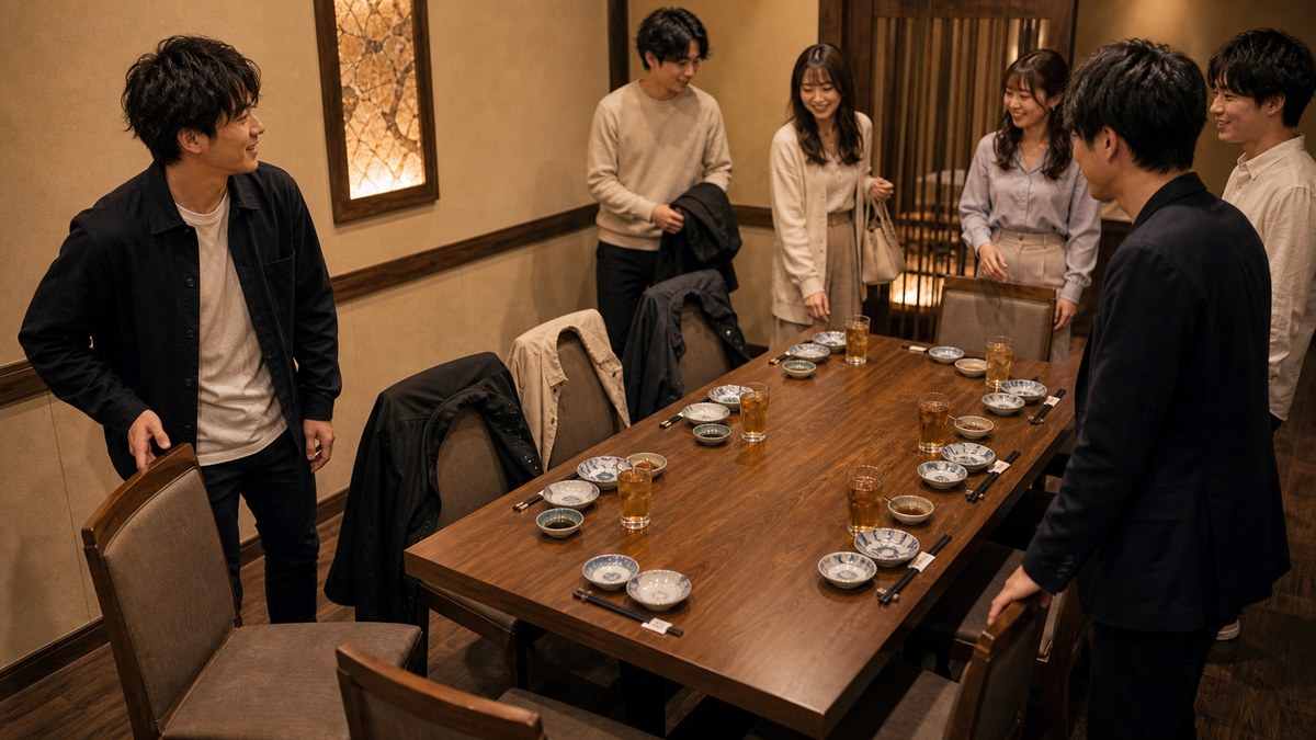 当日。席順だけは絶対に譲らないの要点を表す画像