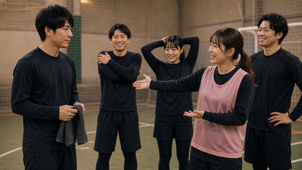 初参加の馴染み方。下手でも「声出す人」になれば浮かないの要点を表す画像