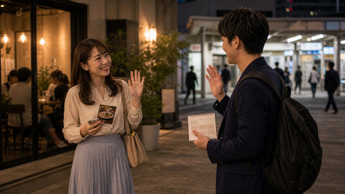 別れ際の一言。「楽しかった」で終わらせないの要点を表す画像