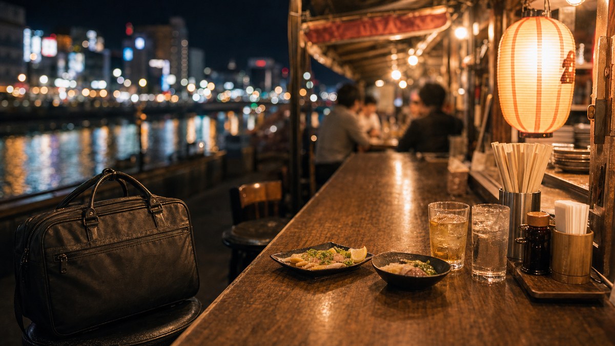 天神からスタート、中洲の屋台へ流れるの要点を表す画像