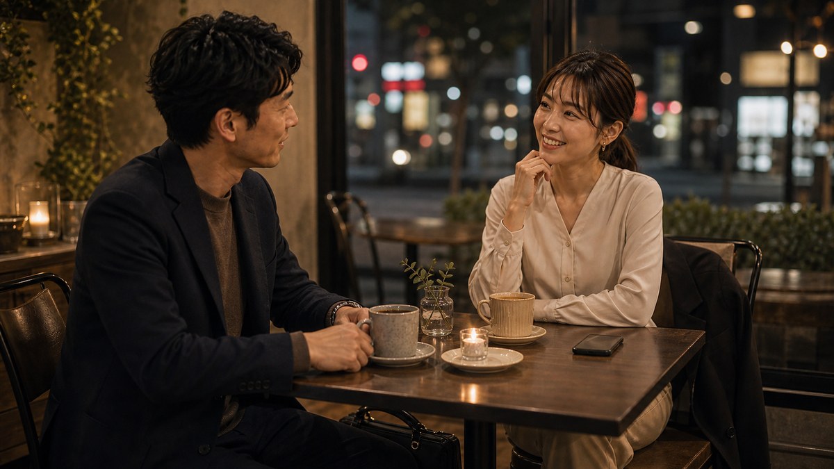 初めて二人で外で会った日。会社のサキと、全然違ったの要点を表す画像