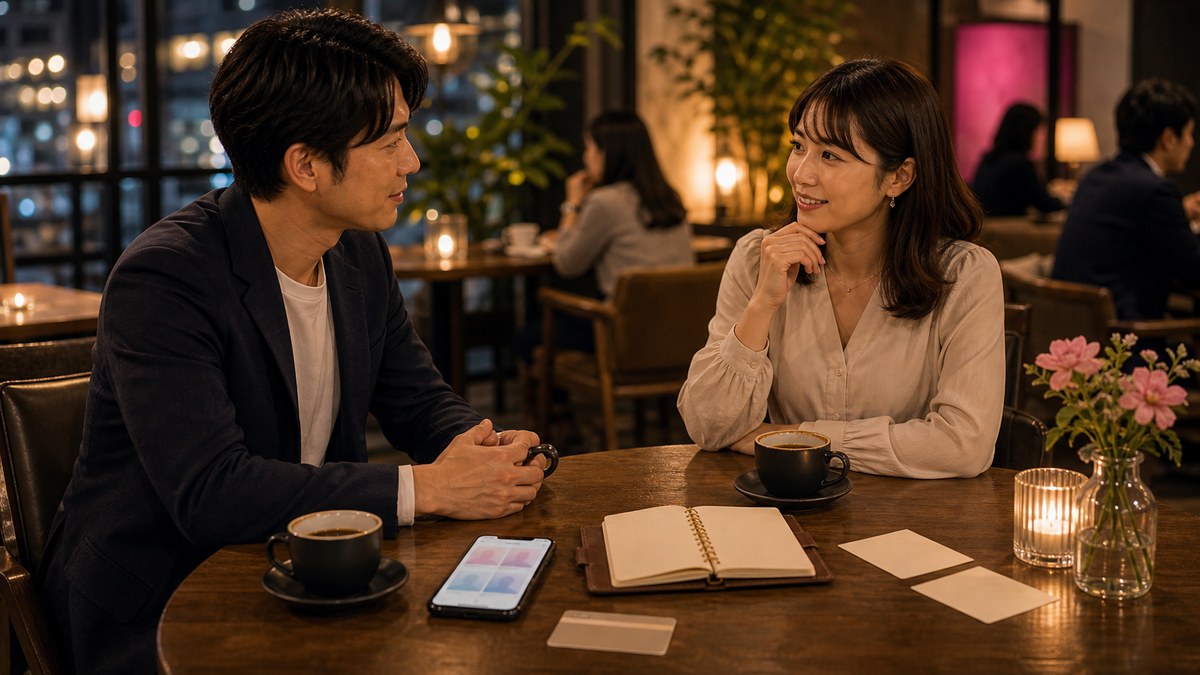 恋活・婚活アプリの仕組みと特徴。月額制と真剣度の要点を表す画像