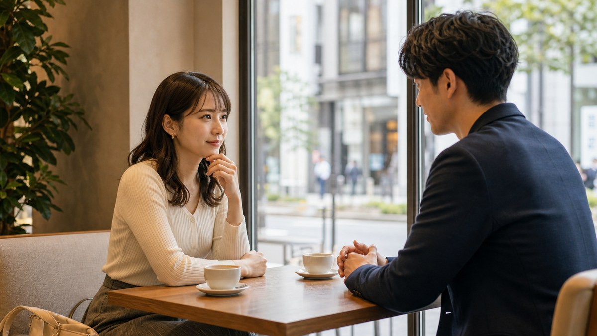デート当日。銀座のカフェで"値踏み"される最初の1時間の要点を表す画像