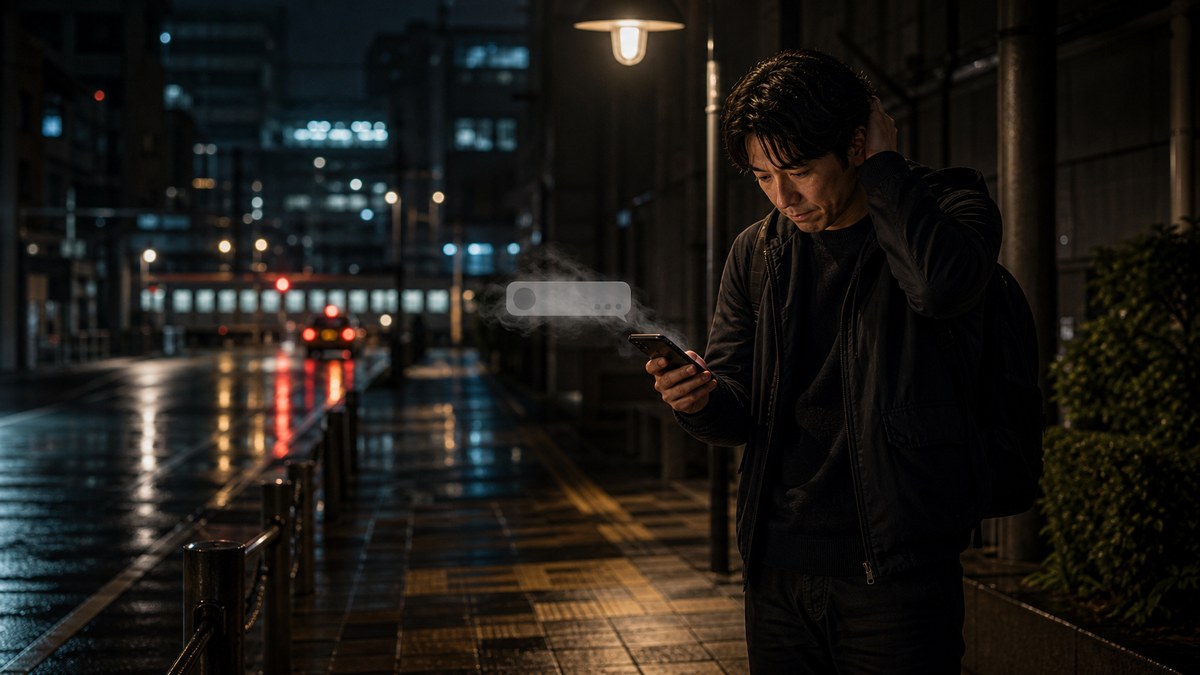 3人目。「行けたら行く」を信じた俺が悪いの要点を表す画像