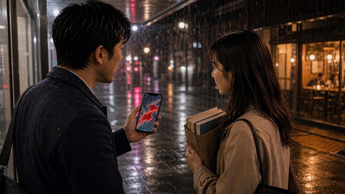 雨雲レーダーは「あと40分」の赤だったの要点を表す画像