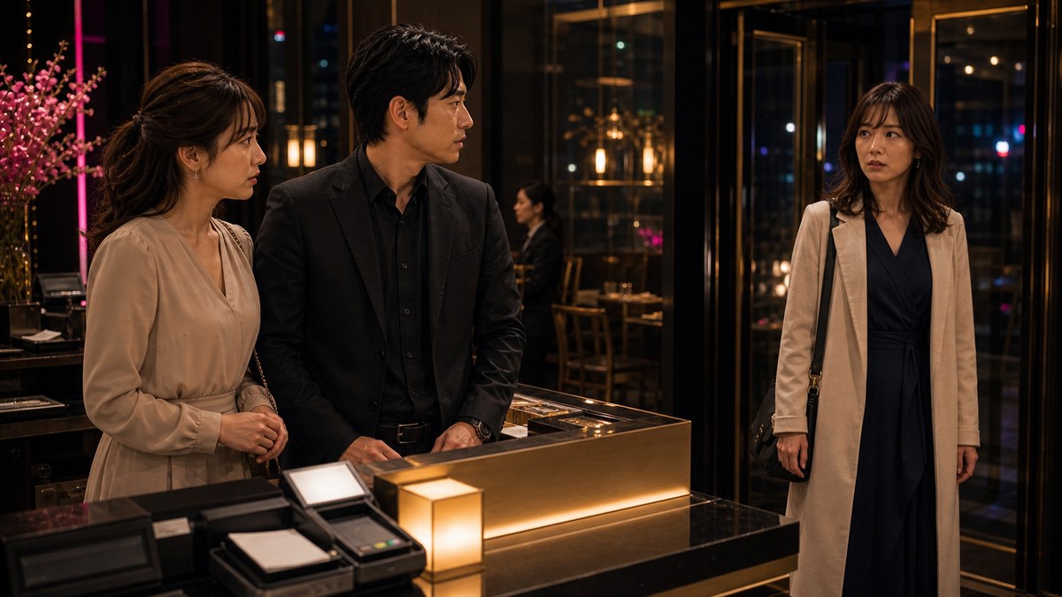 レジ前で、二人の視線が交差した瞬間に終わったの要点を表す画像