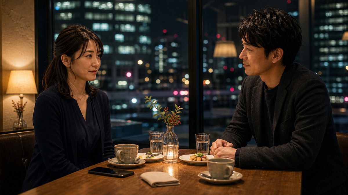 大人デート当日。落ち着いた人ほど、最初は固いの要点を表す画像