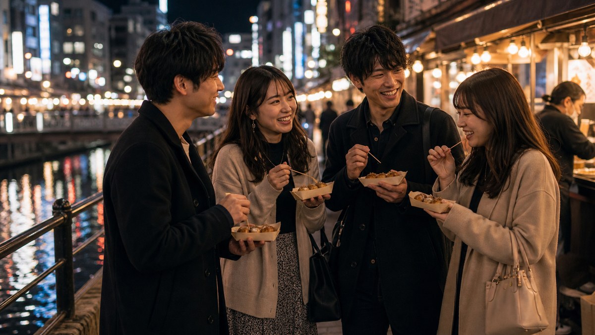 道頓堀の夜が背中を押すの要点を表す画像
