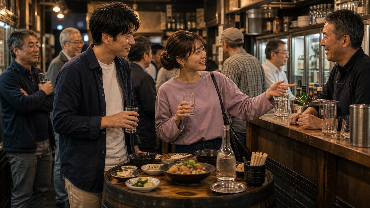 ホッピー何杯目かで、肩並べてガヤガヤ飲んでたの要点を表す画像