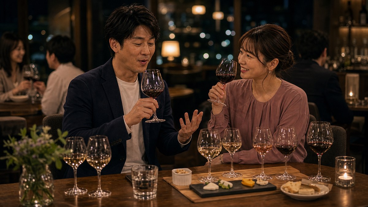 味の感想を素直に言うだけで、なんか会話が回るの要点を表す画像