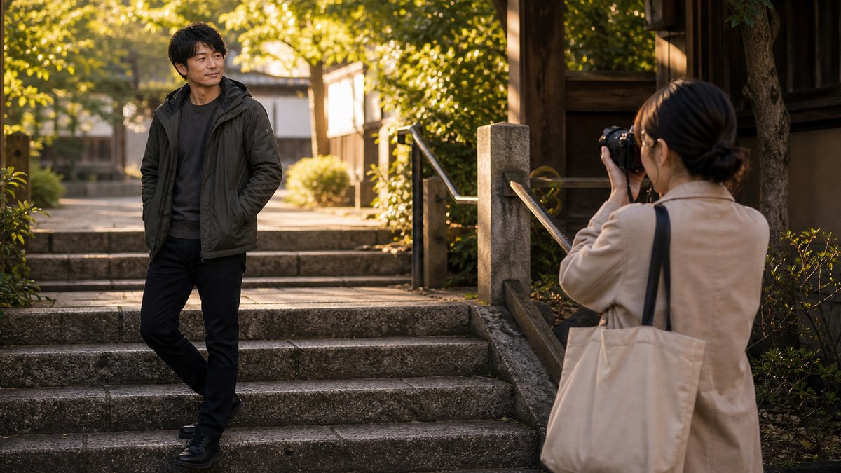 「撮ってもいいですか」で撮り合う。撮られる側になると素が出るの要点を表す画像