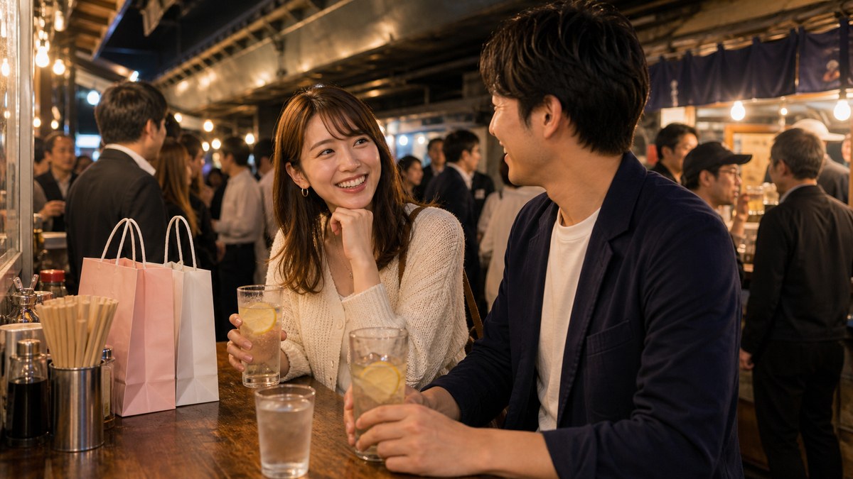レモンサワー3杯、ガード下でいい雰囲気になるまでの要点を表す画像