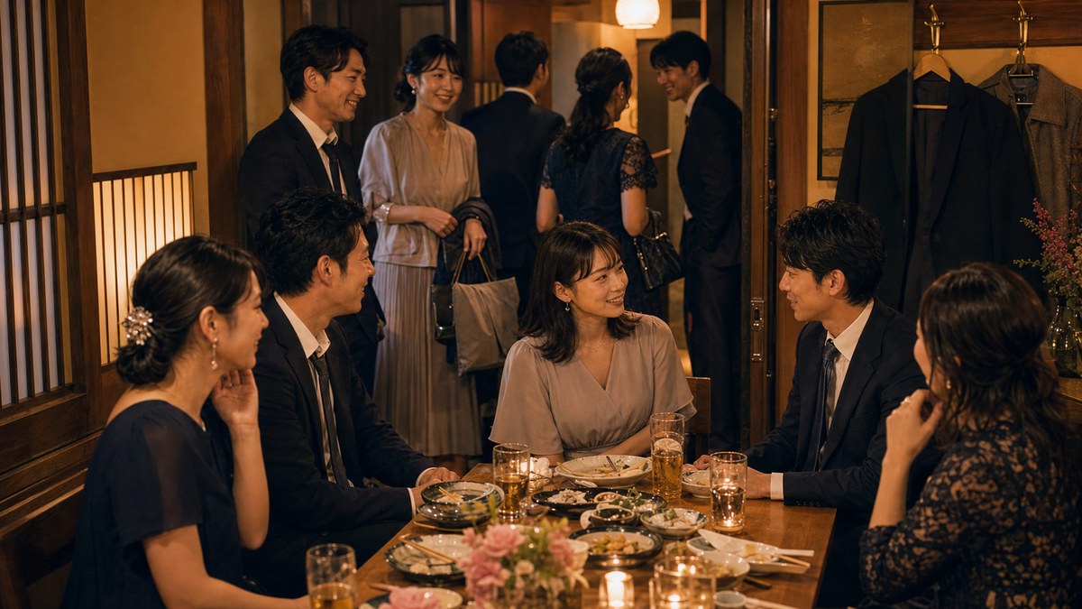 三次会の流れで、自然と二人に。共通の友人がいる安心感の要点を表す画像
