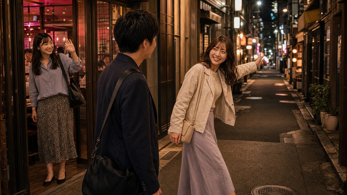 店を出て、その「安い店」へ。検証会という名の二軒目の要点を表す画像