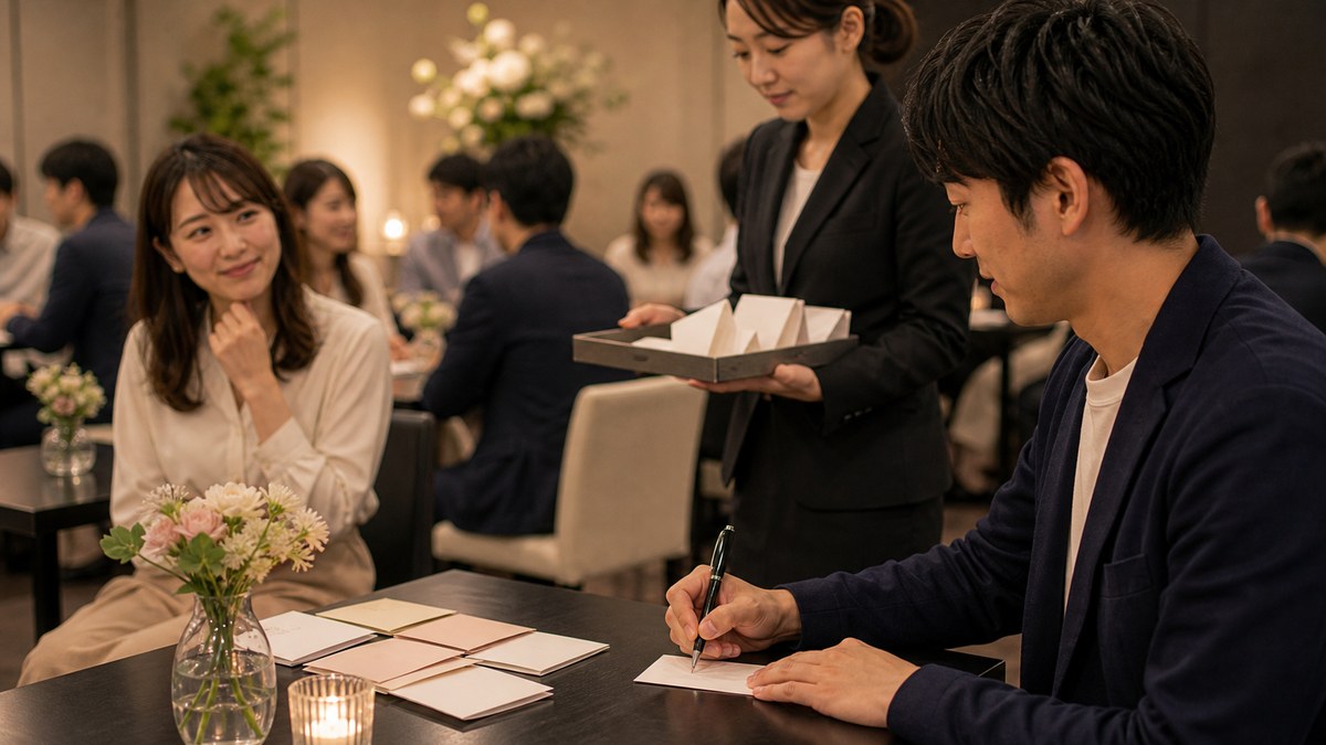 カップリング成立。番号を書く瞬間の駆け引きの要点を表す画像
