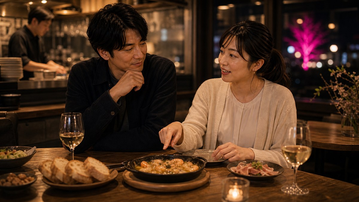 解散後のアフター。レシピの話から自然に二軒目への要点を表す画像