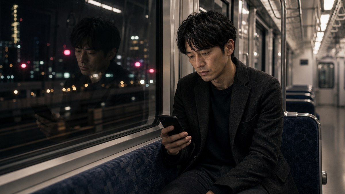 両方に静かに切られて、一人で終電に乗ったの要点を表す画像