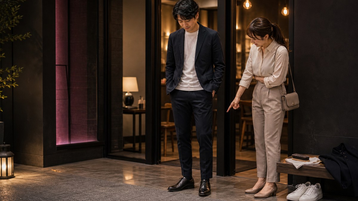 結局、私服は「靴」で全部決まるの要点を表す画像