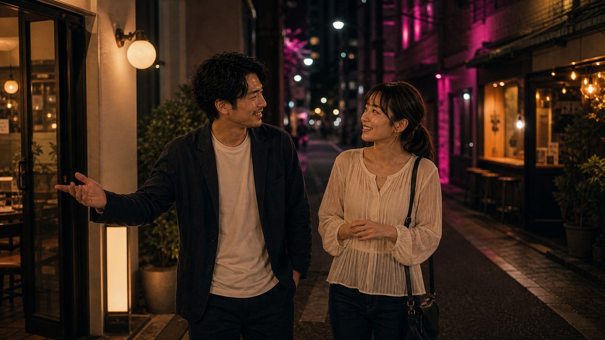 2軒目への繋ぎ方。1軒目は「2軒目への入口」の要点を表す画像