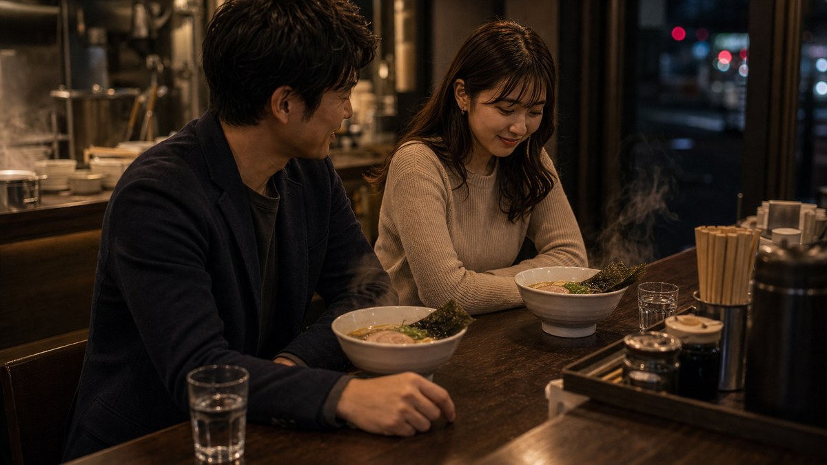 閉店後のラーメン屋に、ゲーム中のあの子はいなかったの要点を表す画像